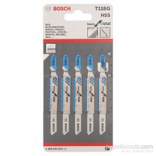 Bosch T118G 5'li Paket Dekupaj Testeresi Bıçağı