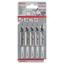 Bosch Temiz Kesim Serisi Sert Ahşap İçin T 101 Aıf 5 Li Paket Dekupaj Testeresi Bıçağı