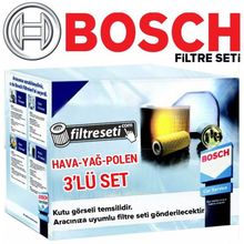 Bosch Toyota Yaris 1.3 16V. 2006 2009 Filtre Bakım Seti