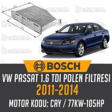Bosch Volkswagen Passat 1.6 TDI 2011-2014 Polen Filtresi