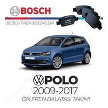 Bosch Volkswagen Polo 6R1-6C1 2009 - 2017 Ön Fren Balata Takımı