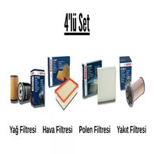 Bosch VW Golf 4 1.6 FSI 2002-2006 4'lü Karbonlu Filtre Bakım Seti