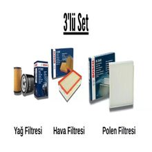 Bosch VW Golf 6 1.6 TDI 2008-2012 3'lü Karbonlu Filtre Bakım Seti
