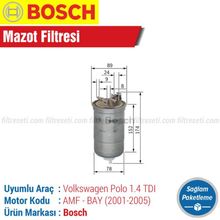 Bosch VW Polo 1.4 TDI Mazot Filtresi