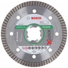 Bosch X - Lock - Best Serisi Seramik için 115 mm Extra Temiz Kesim Turbo Segman Elmas Kesme Diski