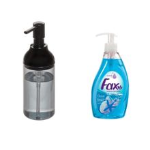 Bosphorus Siyah Füme Sıvı Sabunluk ve 400 ml Okyanus Kokulu Sıvı Sabun