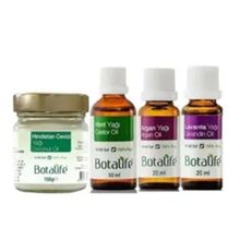 Botalife 150 g Hindistan Cevizi Yağı+50 ml Hint Yağı+20 ml Argan Yağı+20 ml Lavanta Yağı Boyalı Yıpranmış Saçlar İçin 4'lü Bakım Yağı