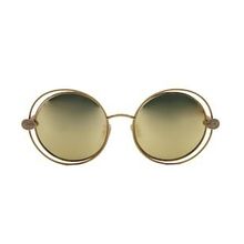 Boucheron 0029S 002 57 Gold Yuvarlak Çerçeve Kadın Güneş Gözlüğü