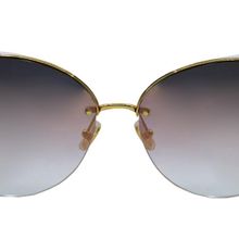 Boucheron 0034S 001 62 Gold Çekik Çerçeve Kadın Güneş Gözlüğü