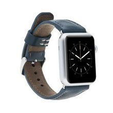 Bouletta 38-40-41 mm SNB Lacivert Apple Watch Uyumlu Deri Kordon