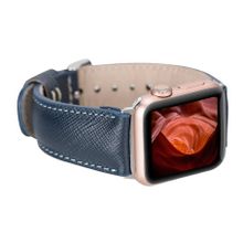 Bouletta 42-44-45 mm G3 Lacivert Apple Watch Uyumlu Deri Kordon