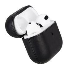 Bouletta AA1 Siyah Juni Apple Airpods 3.Nesil Uyumlu Deri Kılıf