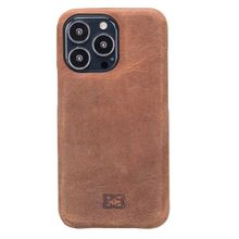Bouletta F360 G2 Kahve Apple iPhone 13 Pro Uyumlu Deri Arka Kapak
