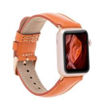 Bouletta F5 42-44-45 mm Taba Apple Watch Uyumlu Deri Kordon