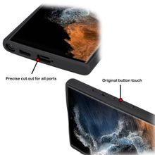 Bouletta FXCP CZ7 Samsung Galaxy S22 Ultra Deri Mor Cep Telefonu Arka Kapak
