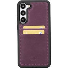 Bouletta FXCP CZ7 Samsung Galaxy S23 Deri Mor Cep Telefonu Arka Kapak