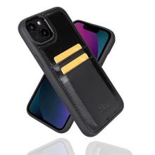 Bouletta FXCP RST1 Apple iPhone 14 Plus Deri Siyah Cep Telefonu Arka Kapak
