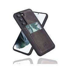 Bouletta FXCP TN18 Samsung Galaxy S22 Plus Deri Gri Cep Telefonu Arka Kapak