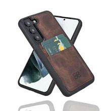 Bouletta FXCP TN3 Samsung Galaxy S22 Deri Kahve Cep Telefonu Arka Kapak