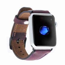 Bouletta G7 38-40-41 mm Mor Apple Watch Uyumlu Deri Kordon