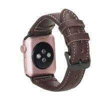 Bouletta NM1-AS3 42-44-45 mm Kahve Apple Watch Uyumlu Deri Kordon