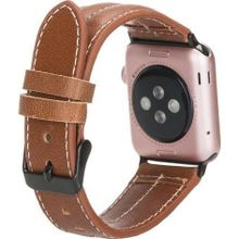 Bouletta NM3-AS2 Apple Watch 42-44-45 mm Taba Uyumlu Deri Kordon