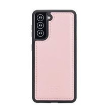 Bouletta NU2 Pembe Samsung Galaxy S21 Uyumlu Deri Arka Kapak