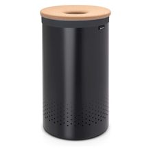 Brabantia 120022 60 lt Siyah Mantar Kapak Çamaşır Sepeti