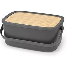 Brabantia 128264 Nic Dark Grey Ekmek Saklama Kutusu