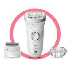 Braun 9705 SensoSmart Kablosuz Islak&Kuru 3 Ek Parçalı 2'si 1 Arada Epilatör