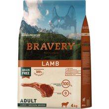 Bravery Tahılsız Kuzu Etli Orta Ve Büyük Irk Yetişkin 4 kg Köpek Maması