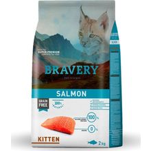 Bravery Tahılsız Somonlu 2 kg Yavru Kedi Maması