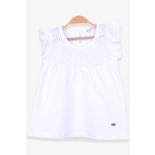 Breeze Ekru 4-8 Yaş Dantelli Kız Çocuk T-shirt