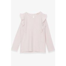 Breeze Krem 1.5-5 Yaş Fırfırlı Kız Çocuk Bluz