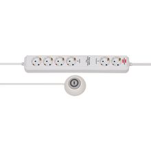 Brennenstuhl Comfort Line Plus Serisi Düz Fişli 6 Soketli 2 mt Beyaz Priz Uzatma Kablosu