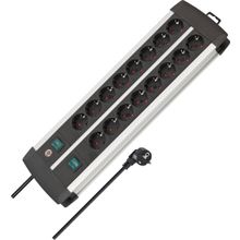 Brennenstuhl Premium Alu-line Serisi 8 + 8 16 Soketli 3 m Uzatma Prizi