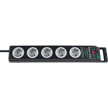 Brennenstuhl Super-Solid Surge Protection 13.500 A 5 Adet Siyah Priz