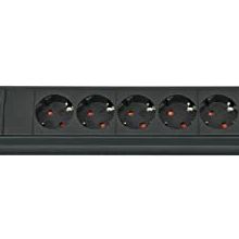 Brennenstuhl USB Şarj İşlevli Premium 6 Soketli 3 mt Siyah Priz