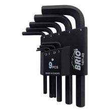 Brio 9 Parça Kısa 1,5-10 mm Allen Anahtar Seti