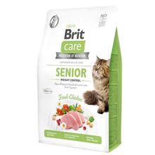 Brit Care 2 KG Senior Hypo-Allergenic Kilo Kontrolü için Tahılsız Yaşlı Kuru Kedi Maması