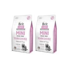 Brit Care 2x2 kg Mini Tahılsız Yorkshire Somon ve Tuna Balıklı Küçük Irk Köpek Maması