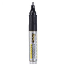 Brons 4 mm Yuvarlak Uç Gümüş Akrilik Marker