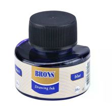Brons BR-318 12 Adet 20 CC Mavi Çini Mürekkebi
