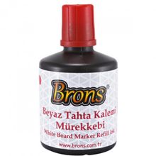 Brons BR-355 100 cc Kırmızı 6'lı Beyaz Tahta Kalem Mürekkebi