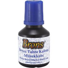 Brons Mavi 30 cc Beyaz Tahta Kalemi Mürekkebi