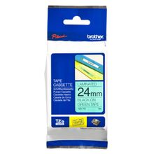 Brother P-Touch 24TZE751 Yeşil-Siyah 24 mm Etiket