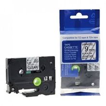Brother P-Touch 9AZE121 Şeffaf Siyah TZ-tape 9 mm Etiket