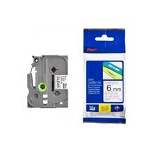Brother P-Touch TZE-111 Şeffaf Üzerine Siyah Laminasyonlu Etiket