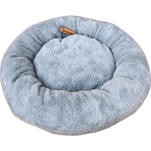 Brt Pet 55 cm Gri Peluş Simit Kedi Yatağı