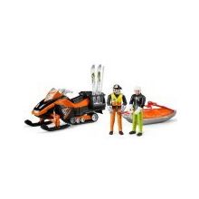 Bruder BR63100 Sürücülü Kayak Aracı Kurtarma Kızagı Ve Kayakçı